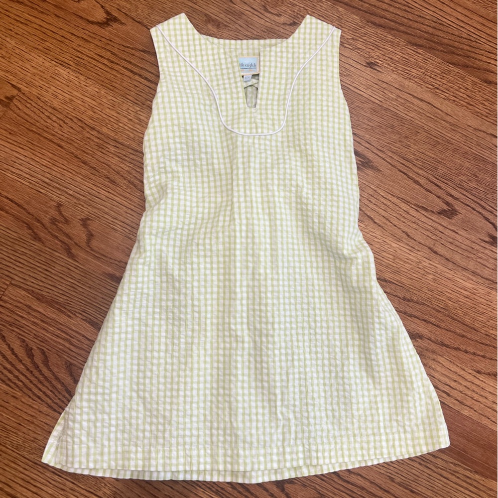 Little English Yellow Gingham Kids Dress